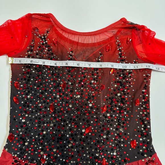 New Figure Skating Dress Size 10 (5~8T) with Hair Scrunchies (120~130cm) - Picture 7 of 10